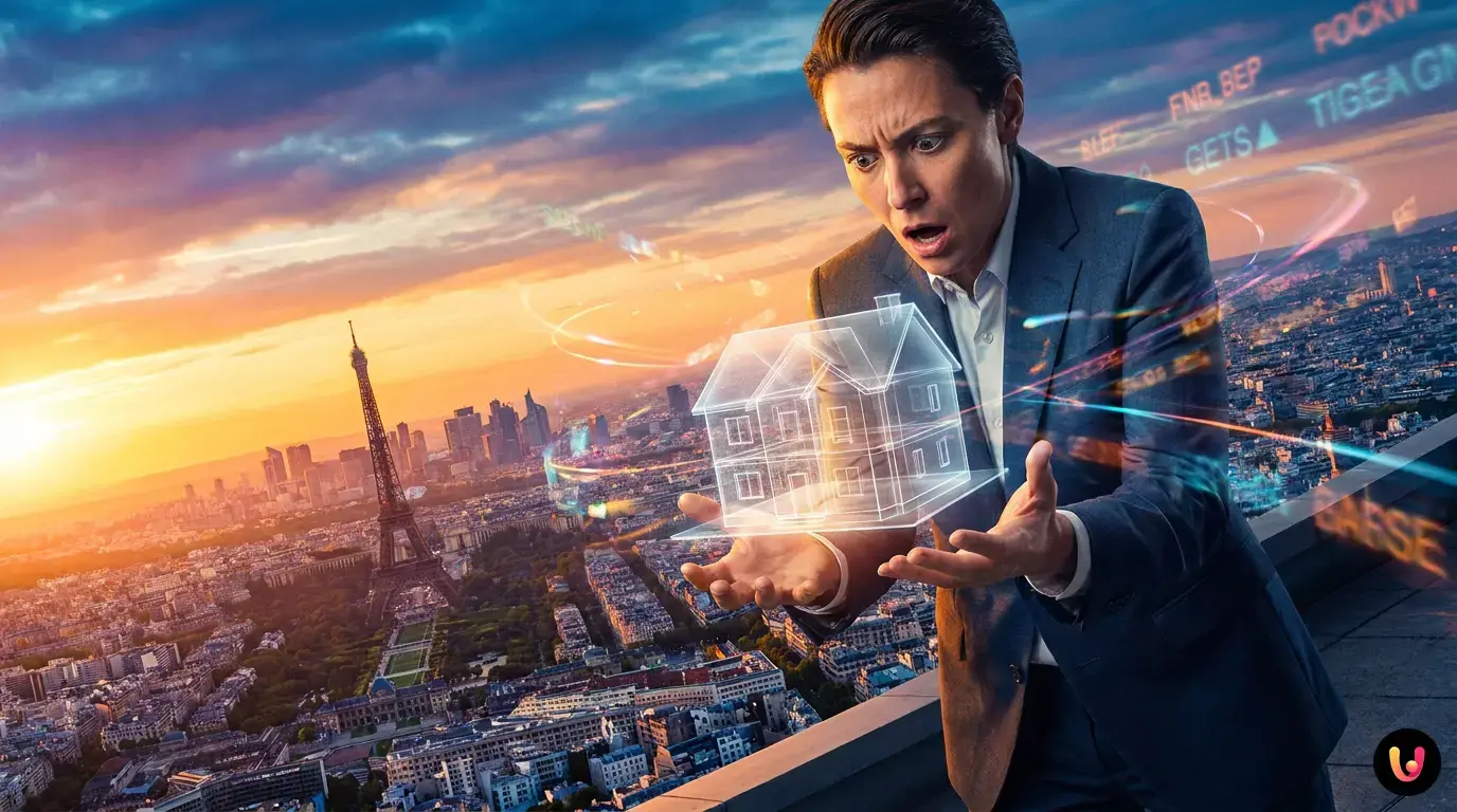 Tableau des taux immobiliers et cl&eacute;s de maison pour illustrer le cr&eacute;dit en mai 2026.