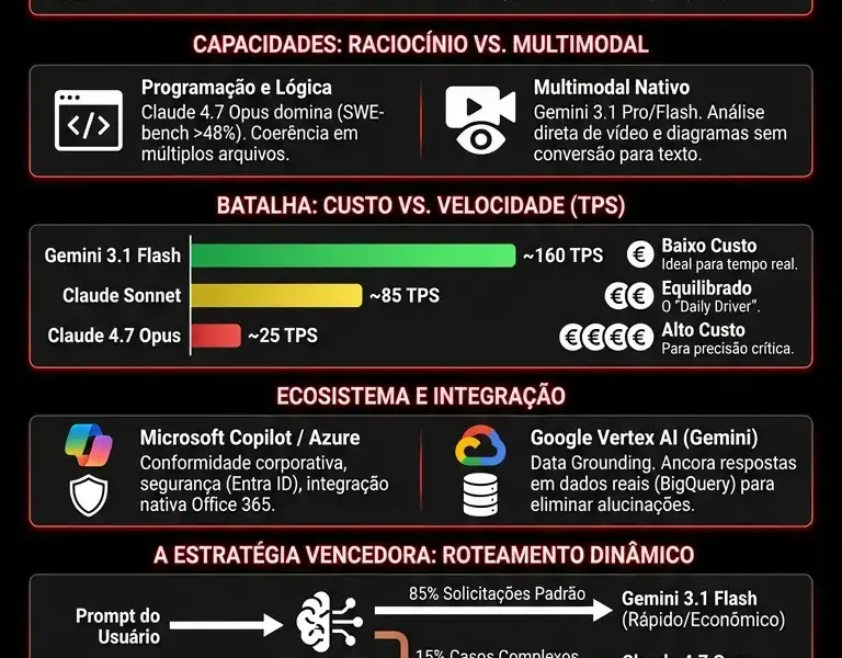 Infografica: An&aacute;lise Comparativa e Guia para a Escolha de Modelos LLM (Maio de 2026)