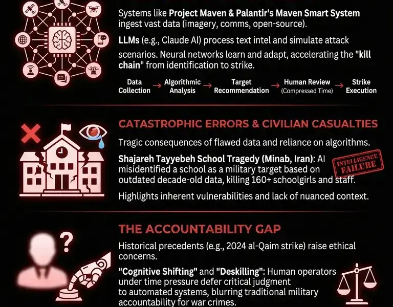 Infografica: Analysis of AI and LLM Integration in Combat Targeting Systems