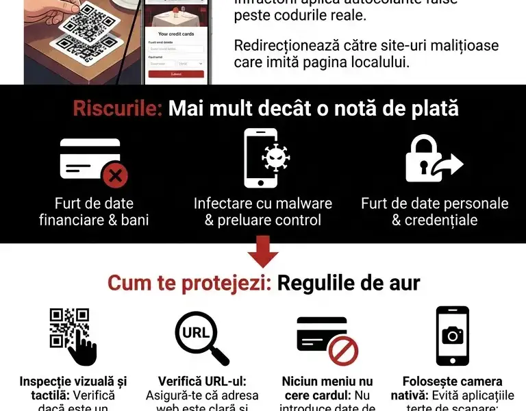 Infografica: Capcana meniului digital: greșeala care &icirc;ți golește contul