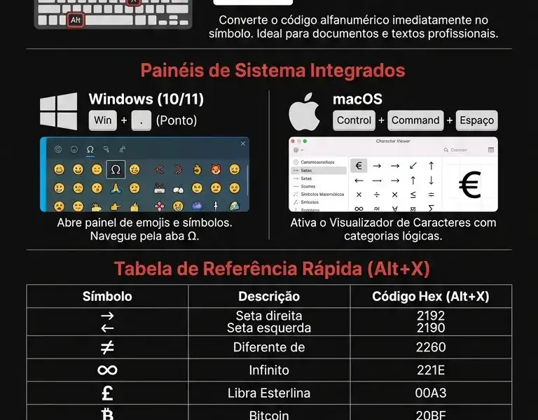 Infografica: Caracteres Unicode: como inserir qualquer s&iacute;mbolo no texto