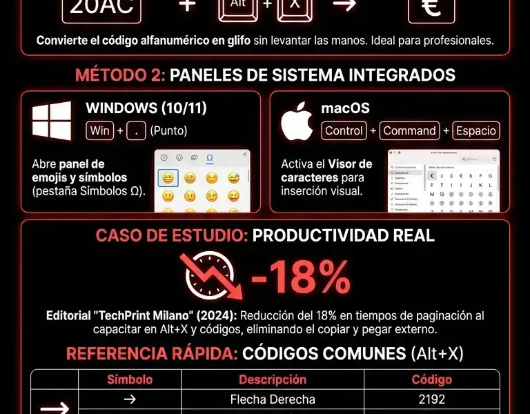 Infografica: Caracteres Unicode: c&oacute;mo insertar cualquier s&iacute;mbolo en el texto