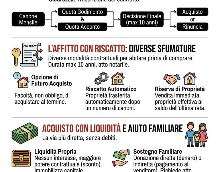 Infografica: Casa senza mutuo: la guida completa alle alternative valide