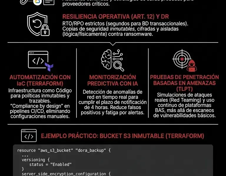 Infografica: Cloud Computing y DORA: Gu&iacute;a de cumplimiento de DORA para fintech en AWS y Google Cloud