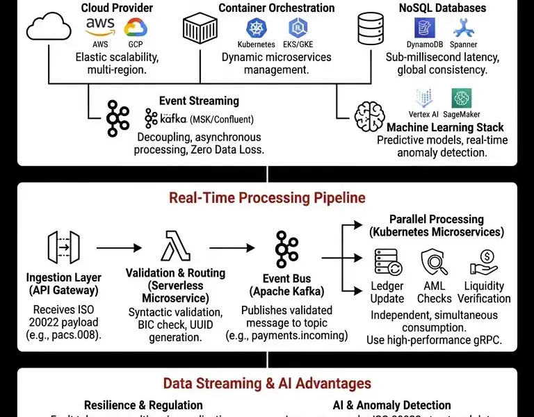 Infografica: Cloud-Native Infrastructure for ISO 20022 Payments: A Guide to Real-Time Architecture