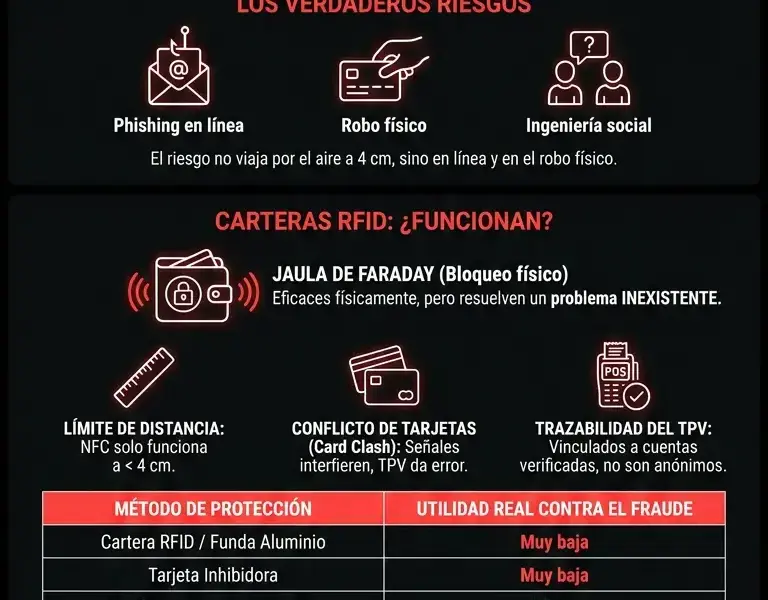 Infografica: C&oacute;mo bloquear y proteger tu tarjeta contactless: &iquest;son necesarias las carteras RFID?