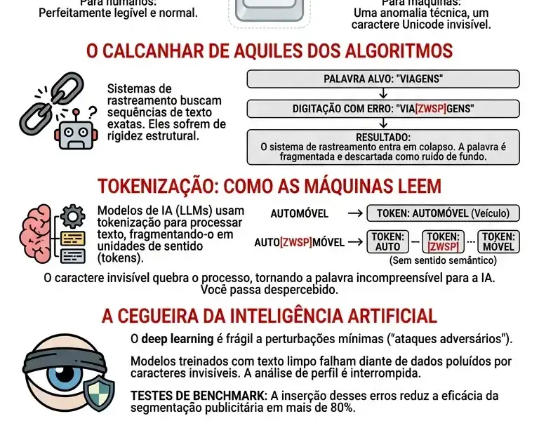 Infografica: Como um erro de digita&ccedil;&atilde;o evade os sistemas de rastreamento