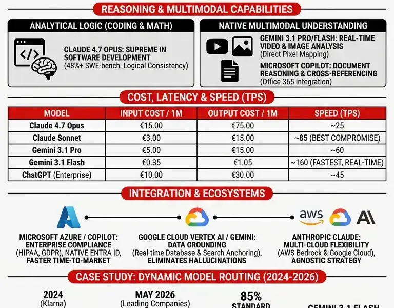 Infografica: Comparative Analysis and Guide to Selecting LLM Models (May 2026)
