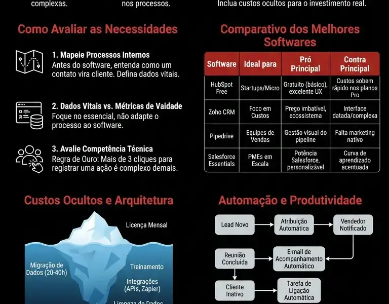 Infografica: CRM para Pequenas Empresas: Guia para a Escolha do Software Certo