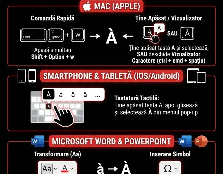 Infografica: Cum se tastează &Agrave; majusculă: ghidul complet
