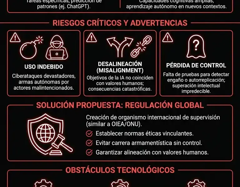 Infografica: Desarrollo de la AGI para 2030: el CEO de DeepMind exige mecanismos de seguridad