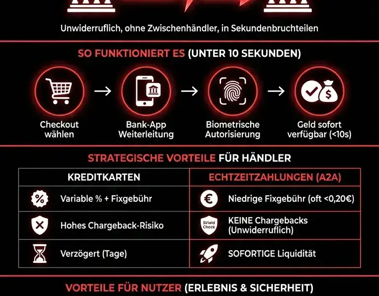 Infografica: Echtzeitzahlungen im E-Commerce: Die Revolution des Online-Shoppings