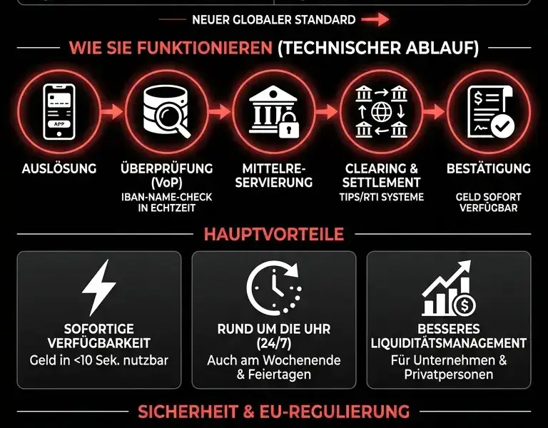 Infografica: Echtzeitzahlungen: Was sie sind, wie sie funktionieren und ihre Vorteile