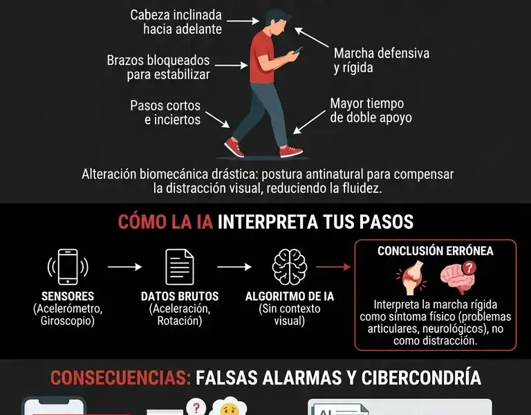 Infografica: El gesto involuntario que altera los datos cl&iacute;nicos en tu smartphone
