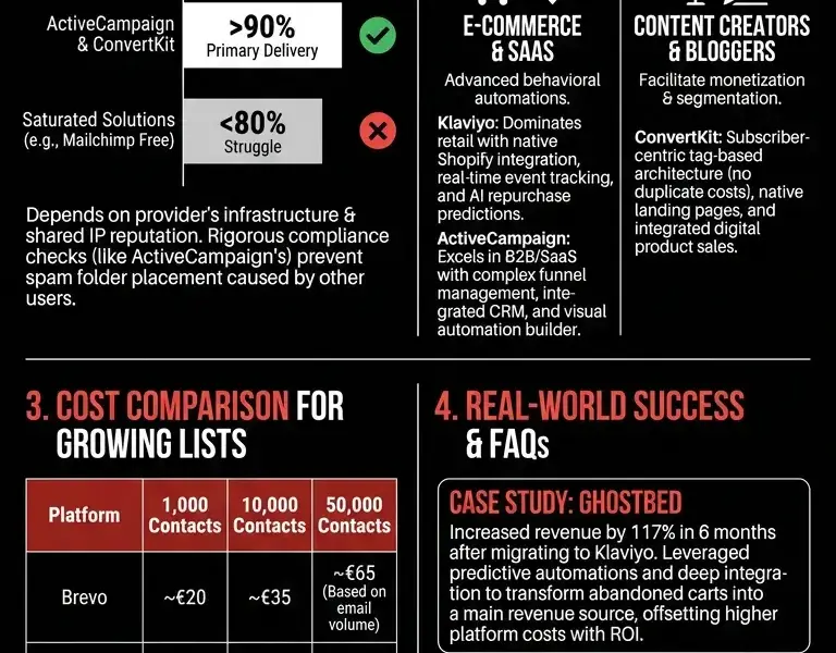 Infografica: Email Marketing: A Guide to Choosing the Right Platform for Every Budget