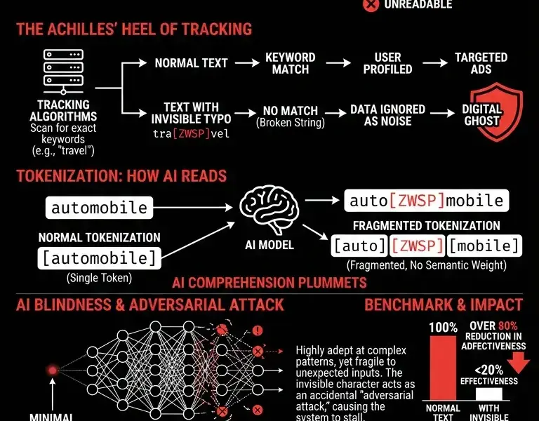 Infografica: How a Typo Evades Tracking Systems