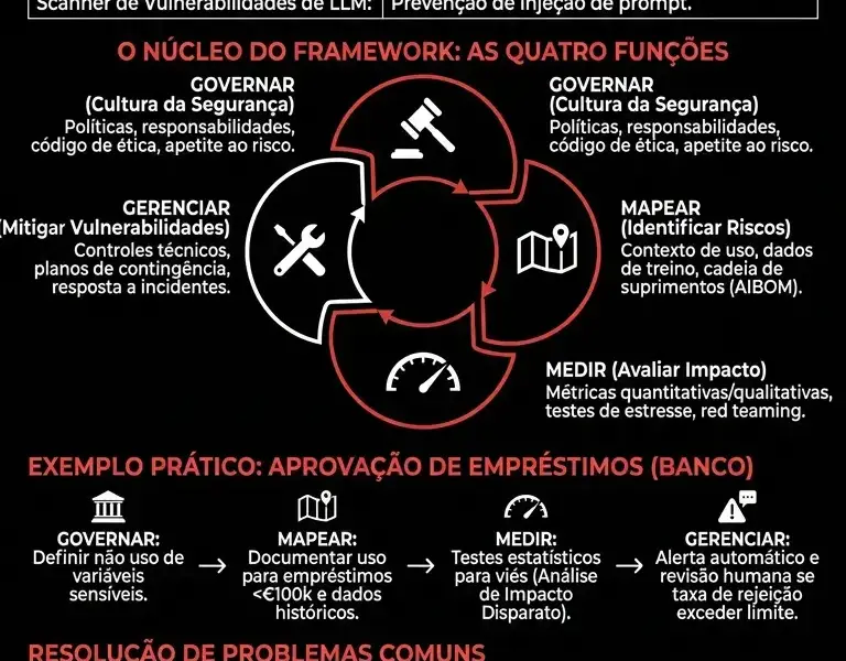 Infografica: Implementando o NIST AI RMF na Empresa: Guia 2026