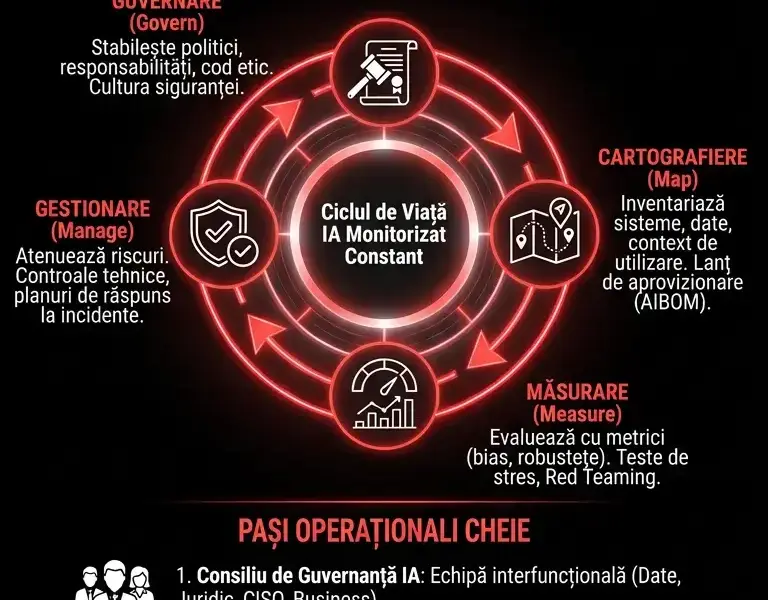 Infografica: Implementarea NIST AI RMF &icirc;n companie: Ghid 2026