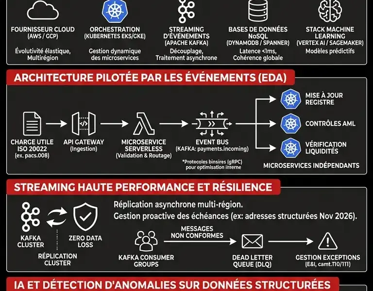Infografica: Infrastructures cloud-natives pour les paiements ISO 20022 : Guide de l'architecture temps r&eacute;el