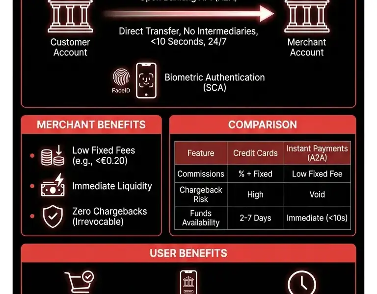 Infografica: Instant Payments for E-commerce: The Online Shopping Revolution