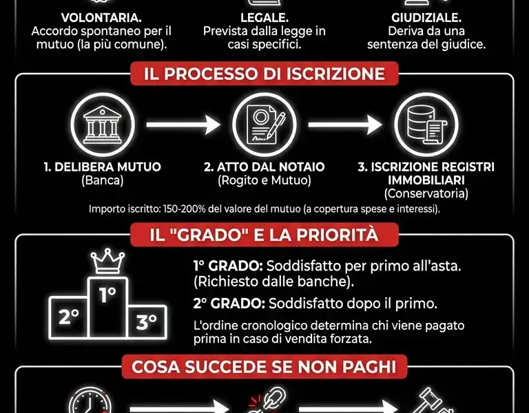 Infografica: Ipoteca: Guida alla Garanzia sul Mutuo per la Casa