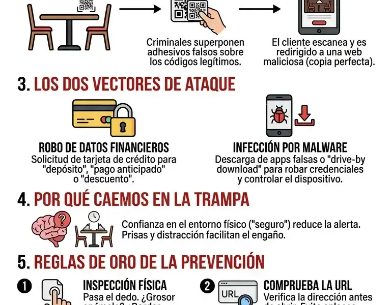 Infografica: La trampa del men&uacute; digital: el error que vac&iacute;a la cuenta