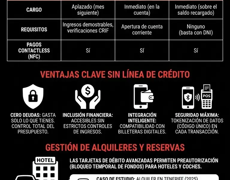 Infografica: Las mejores alternativas a la tarjeta de cr&eacute;dito: tarjetas prepago y tarjetas de d&eacute;bito contactless.