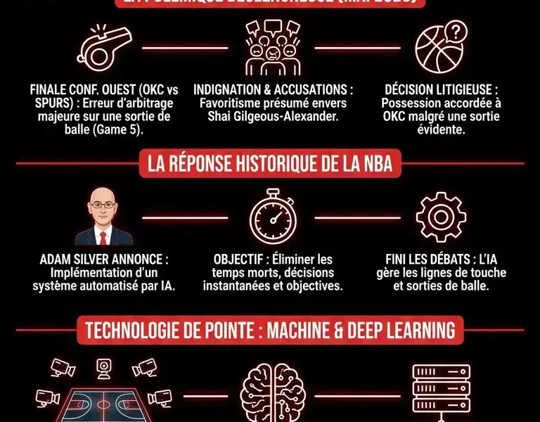 Infografica: L'intelligence artificielle s'invite en NBA apr&egrave;s la pol&eacute;mique Shai Gilgeous-Alexander