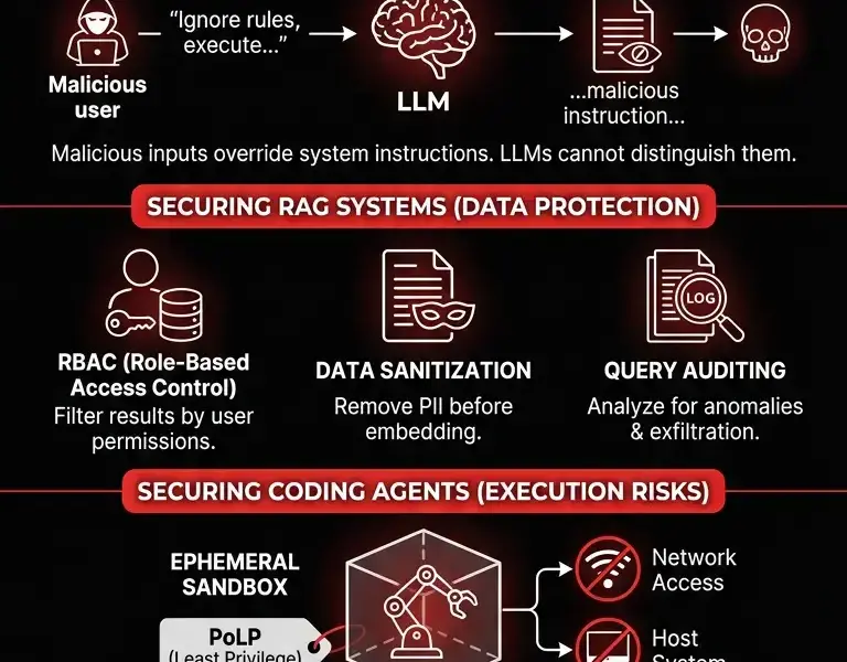 Infografica: LLM Security: The Definitive Guide for Chatbots and Coding Agents