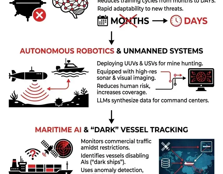 Infografica: Machine Learning Integration for Hormuz Strait Mine Detection