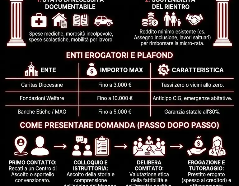 Infografica: Microcredito sociale 2026: i nuovi fondi contro l'esclusione finanziaria