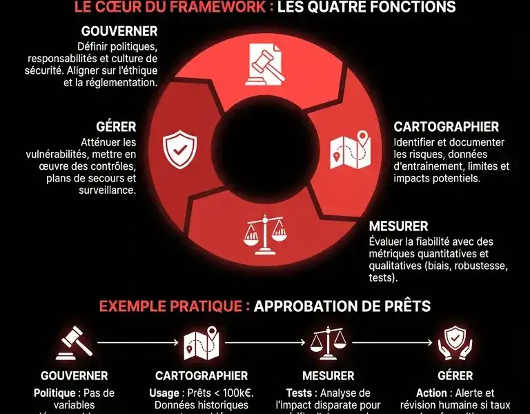 Infografica: Mise en &oelig;uvre du NIST AI RMF en entreprise&nbsp;: Guide 2026