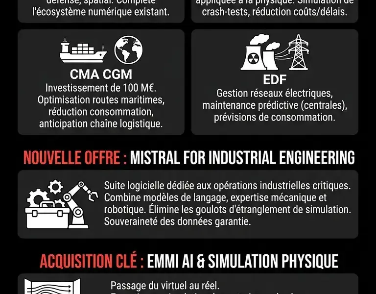 Infografica: Mistral AI d&eacute;ploie ses mod&egrave;les de fondation chez Airbus et BMW