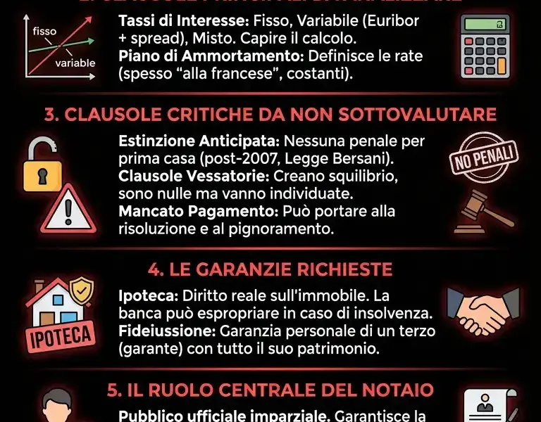Infografica: Mutuo: Leggi queste clausole prima di firmare