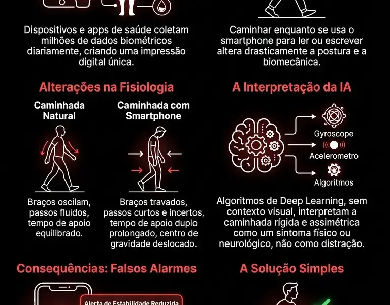 Infografica: O gesto involunt&aacute;rio que altera os dados cl&iacute;nicos no seu smartphone