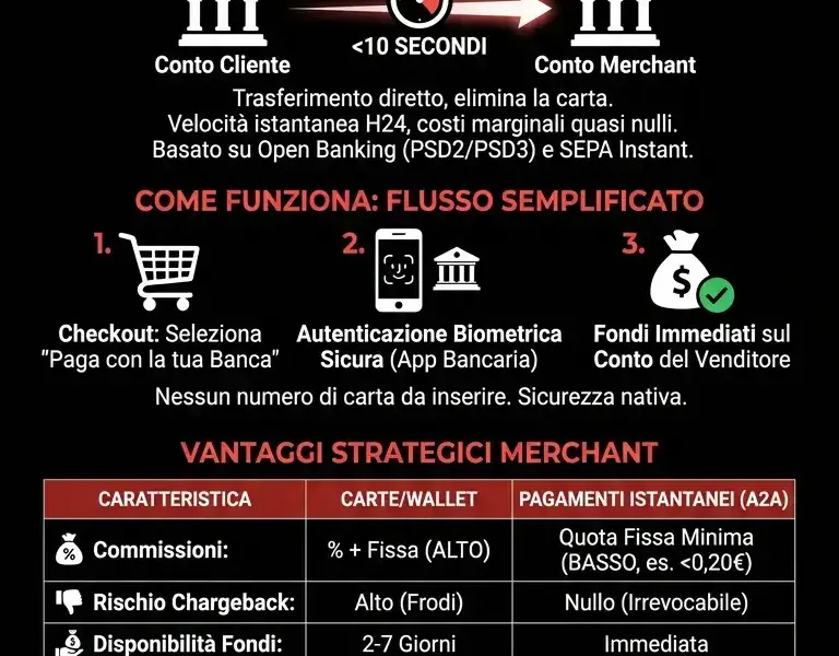 Infografica: Pagamenti Istantanei per l'E-commerce: La Rivoluzione degli Acquisti Online