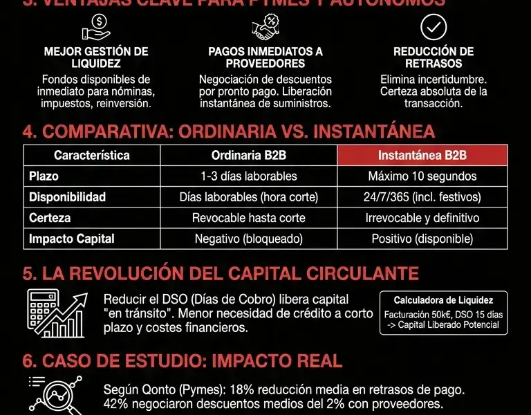 Infografica: Pagos instant&aacute;neos B2B: c&oacute;mo el tiempo real transforma las empresas