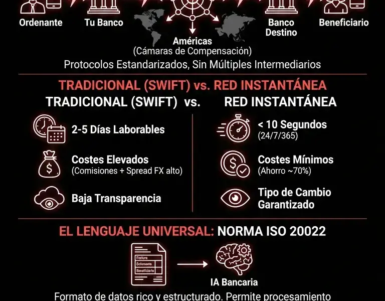 Infografica: Pagos instant&aacute;neos transfronterizos: el futuro de los env&iacute;os internacionales.