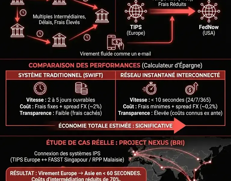 Infografica: Paiements instantan&eacute;s transfrontaliers : l'avenir des transferts internationaux