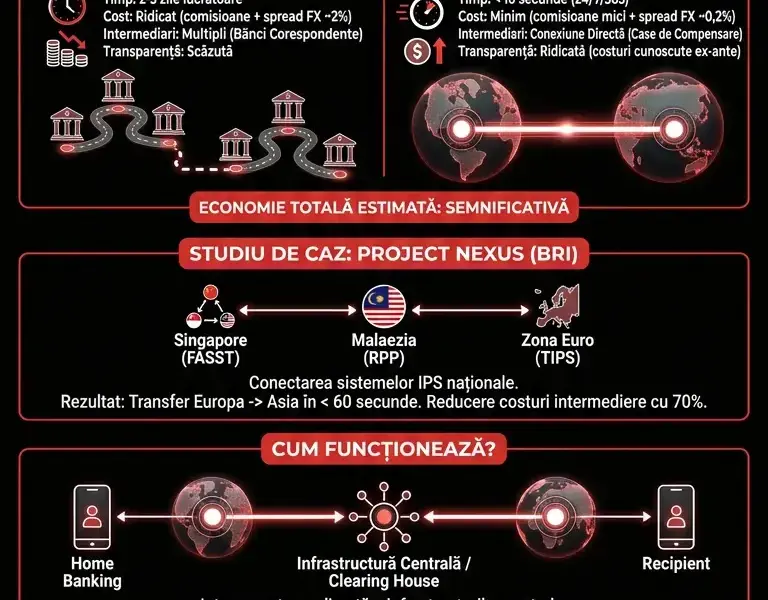 Infografica: Plăți instantanee transfrontaliere: Viitorul transferurilor internaționale
