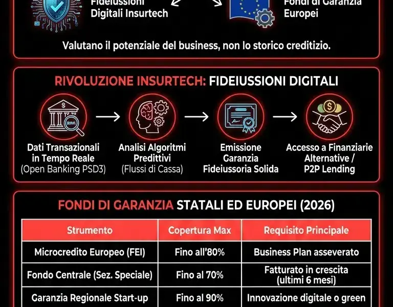Infografica: Prestiti per Cattivi Pagatori Autonomi: Novit&agrave; e Garanzie 2026