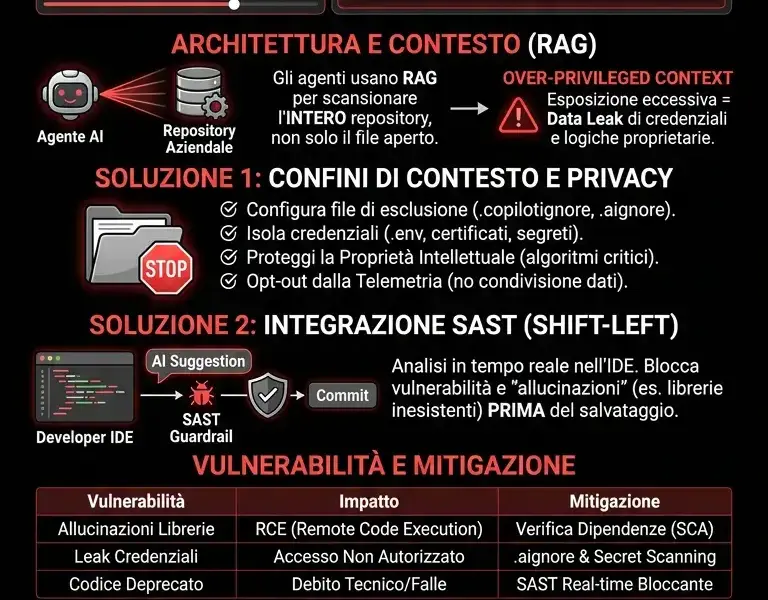 Infografica: Prevenire le Vulnerabilit&agrave; negli Agenti di Coding: Guida alla Sicurezza Codice AI