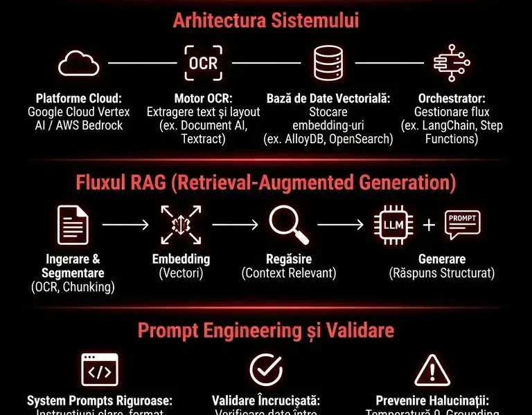 Infografica: Prompt Engineering și AI pentru analiza dosarelor de credit ipotecar: Ghid tehnic 2026