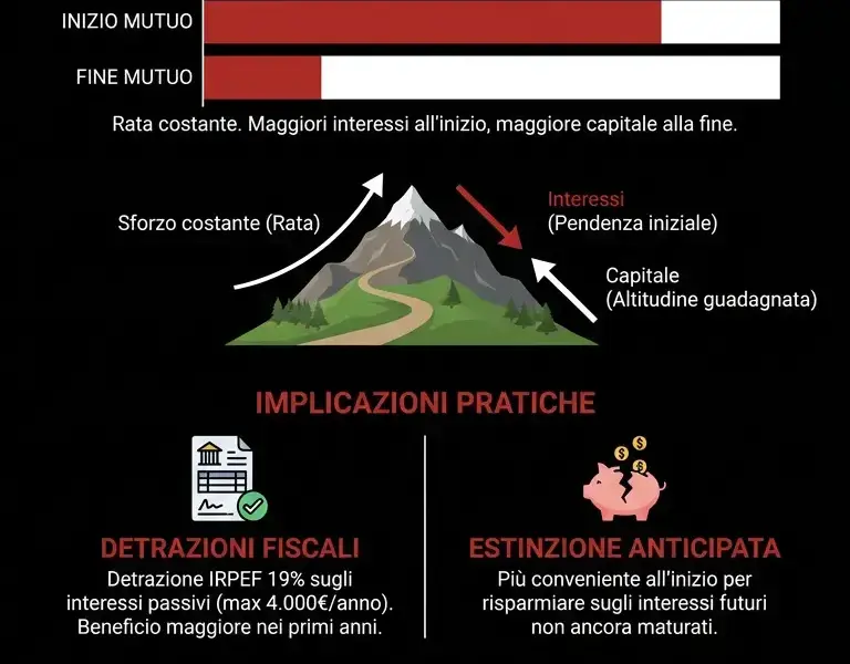 Infografica: Rata mutuo: quota capitale e interessi, cosa c'&egrave; da sapere
