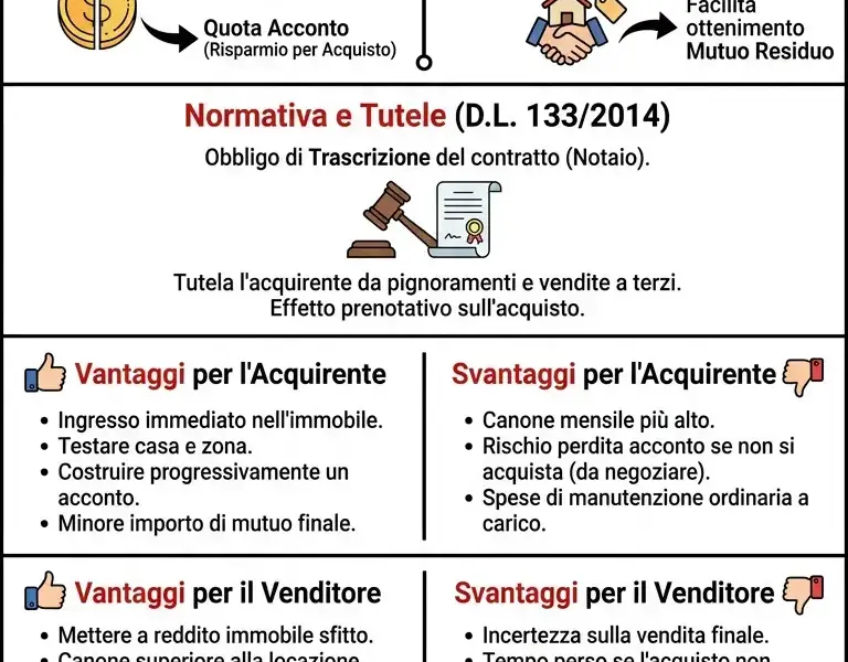 Infografica: Rent to Buy: Comprare Casa Senza Mutuo. Guida Completa