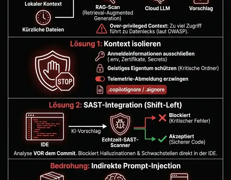Infografica: Schwachstellen in Coding-Agenten vorbeugen: Leitfaden zur Sicherheit von KI-Code