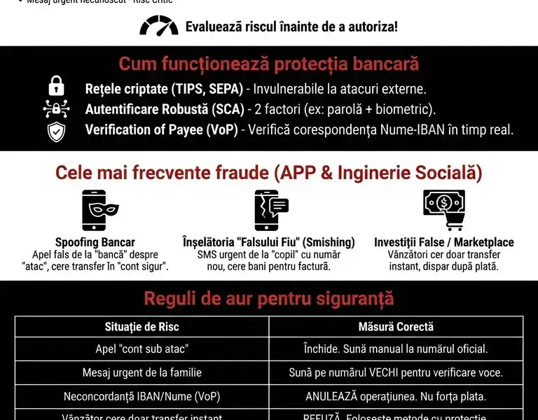 Infografica: Securitatea plăților instantanee: Cum să vă protejați &icirc;mpotriva fraudelor