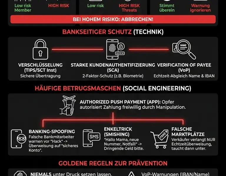 Infografica: Sicherheit bei Echtzeitzahlungen: Wie Sie sich vor Betrug sch&uuml;tzen