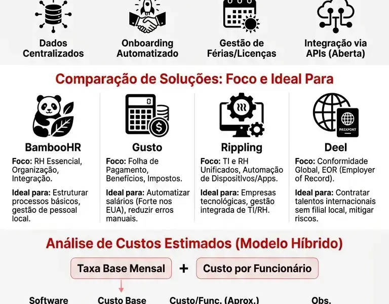 Infografica: Software de RH para PMEs: Guia de Escolha e Compara&ccedil;&atilde;o de Custos