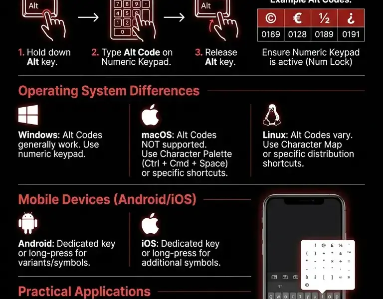 Infografica: Square brackets: a guide to inserting special characters